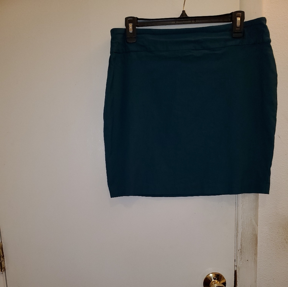 Rekucci Stretchy Teal Mini Skirt